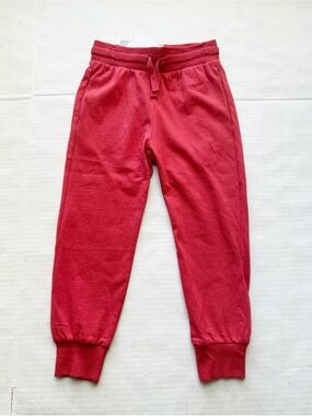 New Boys Lightweight Organic Cotton Sweatpants / Joggers 
in Cherry Red
NWT